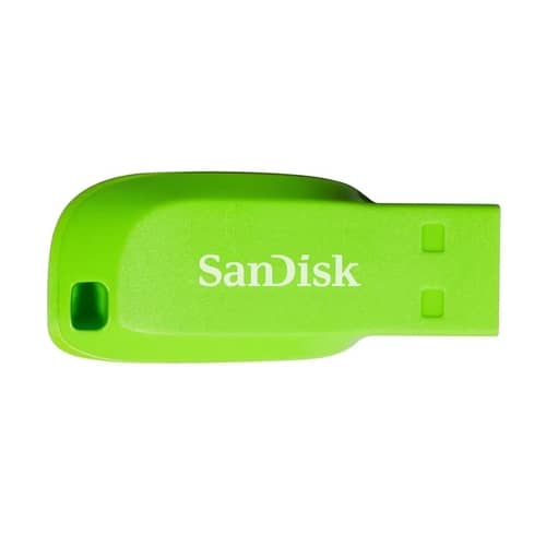 Pen Drive SANDISK Cruzer Blade 32GB USB 2.0 Tipo A Verde