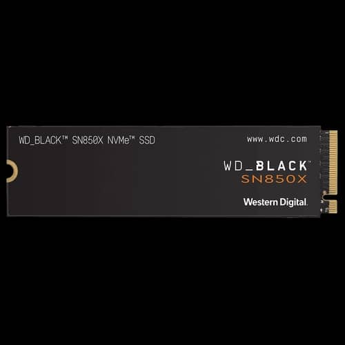 Disco SSD Western Digital 2T Black SN850X NVMe 7300MB/S C/Disipador