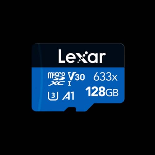 Tarjeta microSDXC Lexar  633x 128GB UHS-I C10 con adaptador