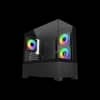 Gabinete Cooler Master Elite 490 Mini Tower 3 Fans 120mm ARGB Tempered Glass Black s/Fuente