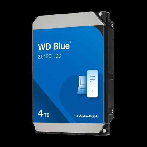 Disco duro interno WD 4TB 3.5" Blue SATA 3.0 5400RPM 128MB