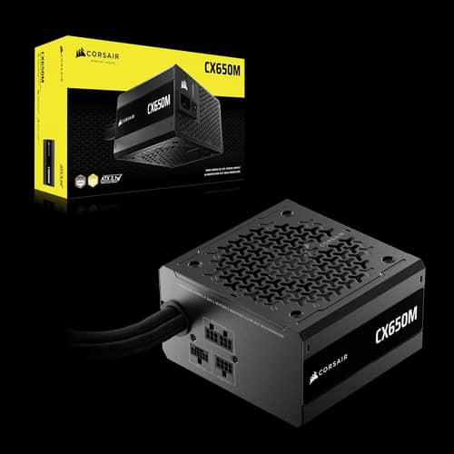 Fuente CORSAIR CX-M Series CX650M 650W ATX 3.1 Cybenetics Bronze Semi-Modular