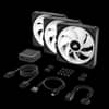 Kit de ventiladores CORSAIR PWM de 120 mm QX120 RGB x3 negro con iCUE Link