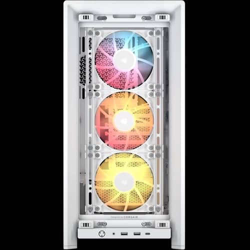 Gabinete CORSAIR semitorre modular FRAME 4000D RS ARGB Blanco