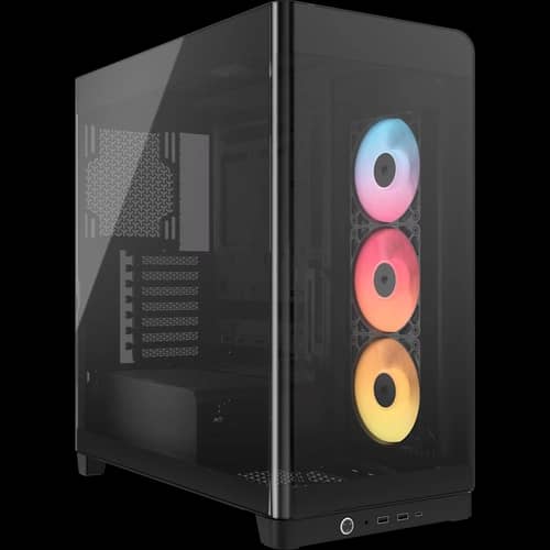 Gabinete CORSAIR de cristal panorámico FRAME 4500X RS-R ARGB negro