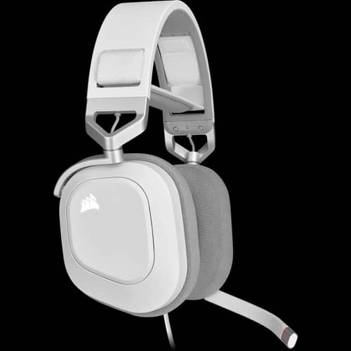 Auriculares gaming cable CORSAIR HS80 RGB USB, blanco