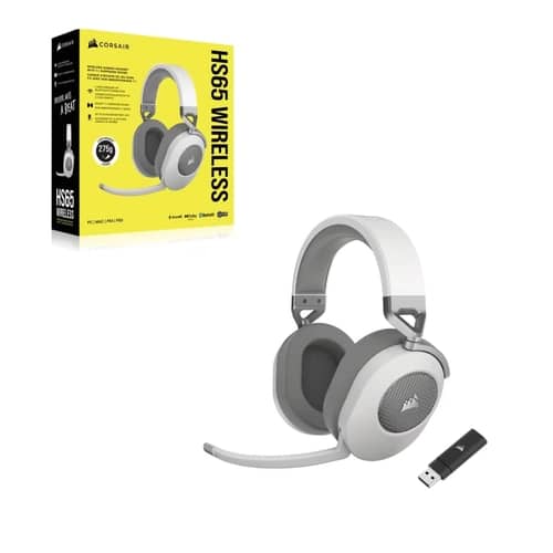 Auriculares gaming cable CORSAIR HS65 Wireless blanco