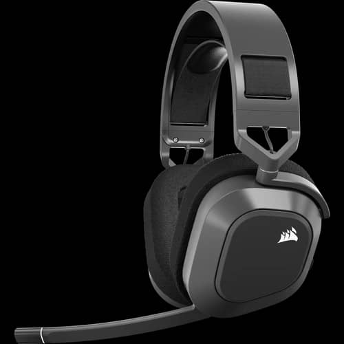 Auriculares gaming CORSAIR HS80 MAX WIRELESS, gris acero