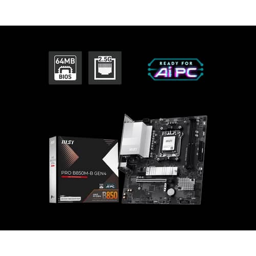 Motherboard MSI PRO B850M-B GEN4 AM5 DDR5