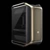 Gabinete Cooler Master Cosmos Alpha Gold Full Tower 3 Fans Tempered Glass Logo Bañado en Oro 24K s/Fuente