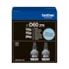 Botella de tinta Brother BTD60 Negra Pack de 2