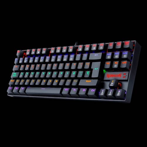 Teclado Redragon Kumara 2 K552 Rainbow Negro