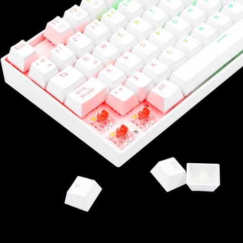 Teclado Redragon Kumara K552 RGB Blanco