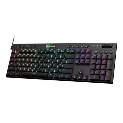 Teclado Redragon Horus RGB K619 Negro