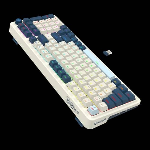 Teclado Redragon Eisa Pro K686 Blanco - Azul