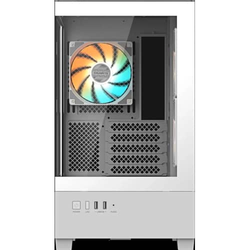 Gabinete GIGABYTE C201 PANORAMIC ICE BLANCO Mid Tower S/Fuente