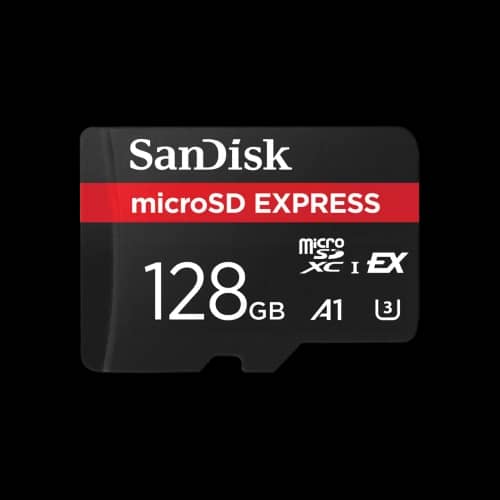 Tarjeta de Memoria SanDisk microSDXC Express 128GB PCIe Gen3 NVMe 880MB/s