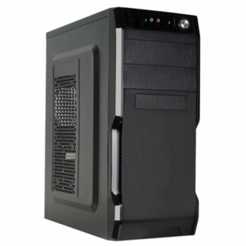 Gabinete CROMAX 2801 Kit Teclado Mouse Negro Mid Tower C/Fuente 600W