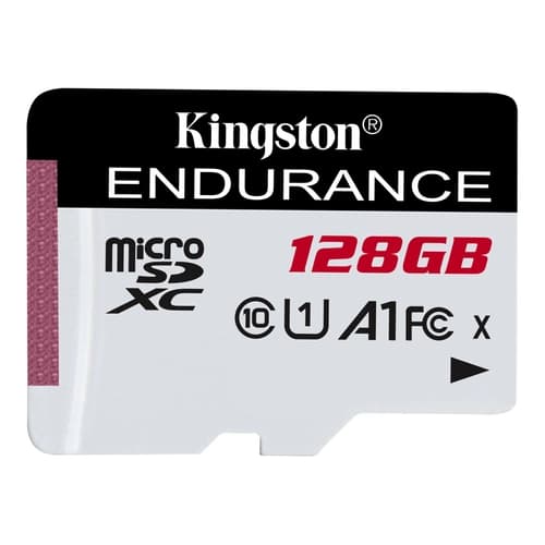 Tarjeta de Memoria KINGSTON High Endurance MicroSDXC 128GB UHS-I U1 V10 A1  95MB/s