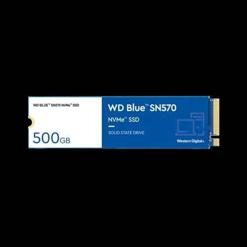 Disco Interno SSD WESTERN DIGITAL SN570 500GB M.2 NVMe PCIe 3.0  3500MB/s