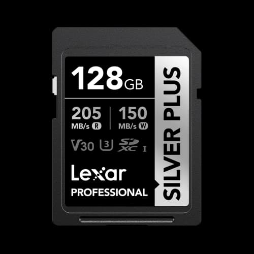 Tarjeta SILVER PLUS SDXC Lexar  128GB UHS-I