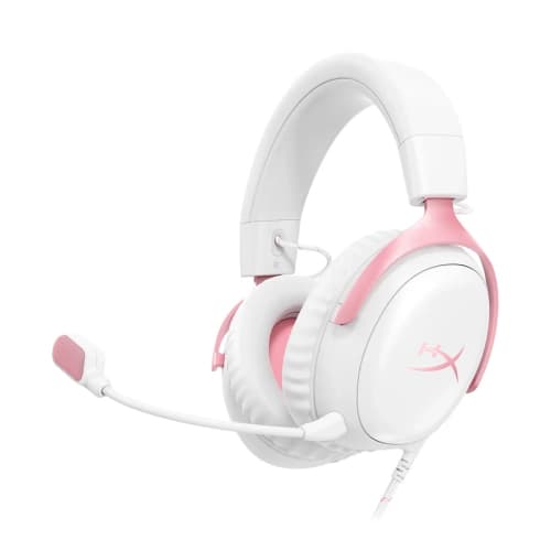 Aur HyperX Cloud III Cableado - (Blanco/Rosa)