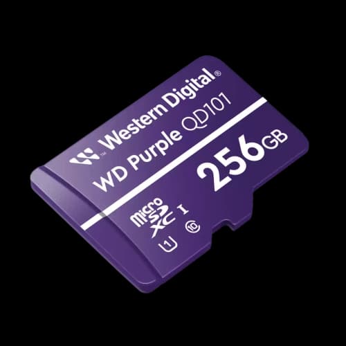 Tarjeta de Memoria WESTERN DIGITAL Purple MicroSDXC 256GB UHS-I U1 V10