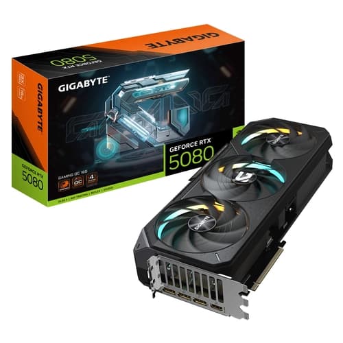 Placa de Video GIGABYTE NVIDIA GeForce RTX 5080 GAMING OC 16G