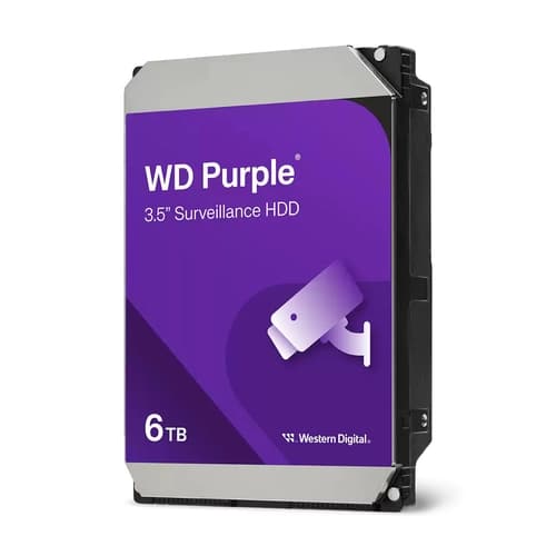 Disco Interno HDD WESTERN DIGITAL Purple 6TB 3.5" SATA 3.0 256MB