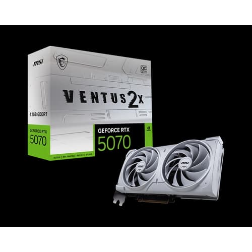 Placa MSI GeForce RTX 5070 12G VENTUS 2X OC WHITE