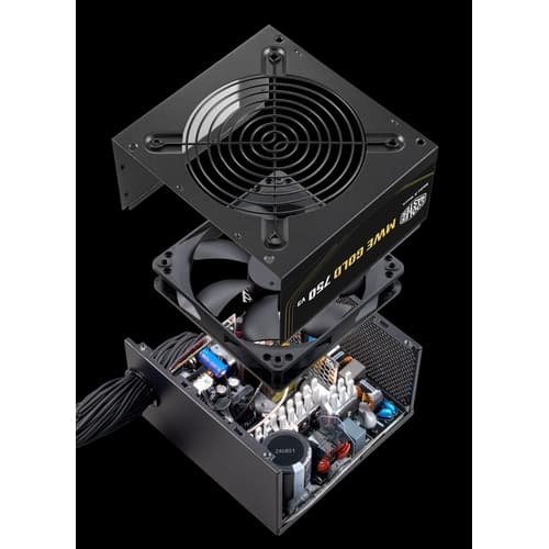 Fuente Cooler Master MWE Gold 750 80 Plus NM FR A/AR cord