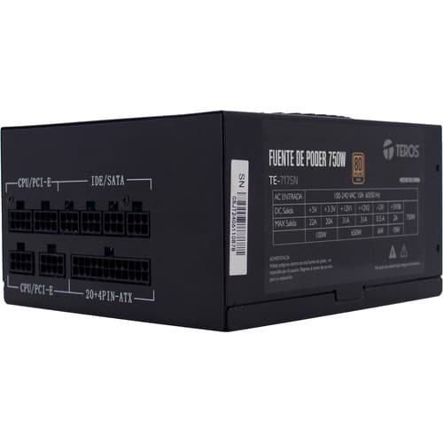 Fuente Teros TE-7175 750w 80 Plus Gold ATX Modular