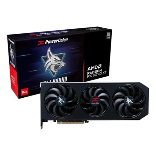 Placa de Video Powercolor Hellhound AMD Radeon RX 9070 XT 16GB GDDR6