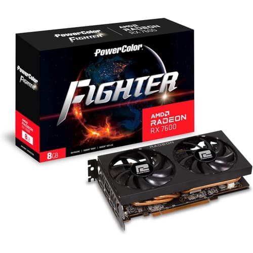 Placa de Video PowerColor Fighter  AMD Radeo RX 7600 Gaming 8GB GDDR6
