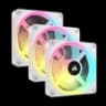 Kit de ventiladores CORSAIR PWM de 120 mm QX120 RGB x3 blanco con iCUE Link
