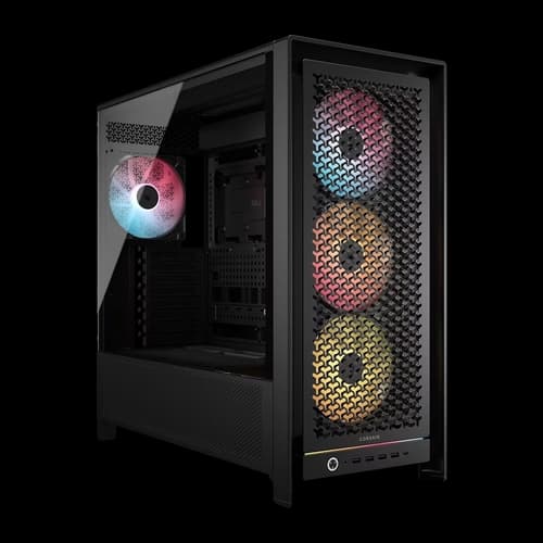 Gabinete CORSAIR Semitorre Aire Elevado FRAME 5000D RS ARGB negro