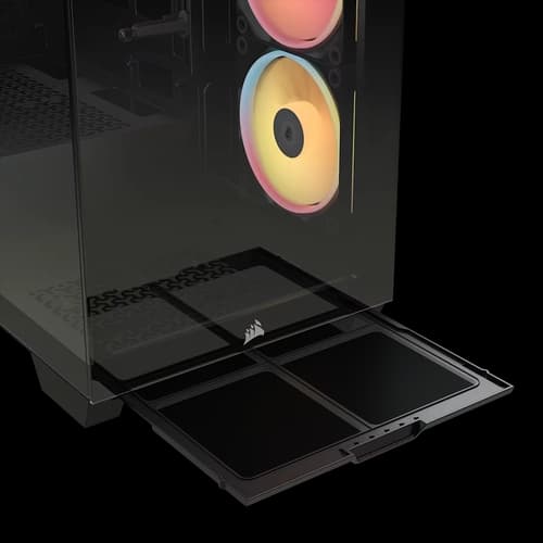 Gabinete CORSAIR semitorre 3500X LX-R RGB iCUE LINK negro