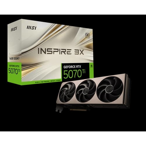 Placa de Video MSI Geforce RTX 5070 Ti 16G INSPIRE 3X OC